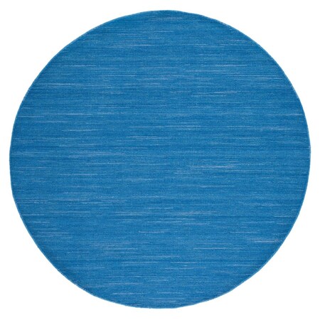 Safavieh 6 x 6 ft. Kilim Contemporary Hand Woven Round Rug, Blue KLM125L-6R